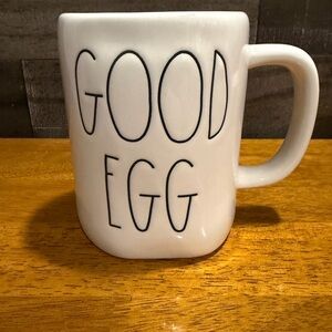 Rae Dunn White Ceramic Mug - Good Egg Bag Egg